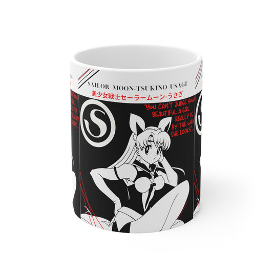 11oz White "Sailor Moon-Anime/Manga" Ceramic Mug from the 'TPPG-Apparels' Collection