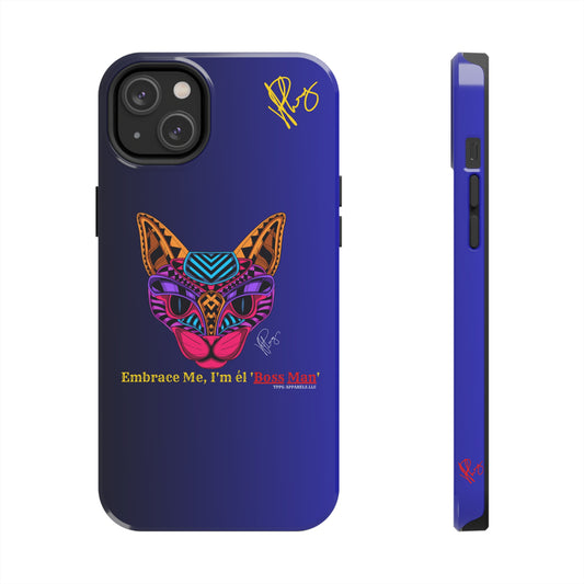 Cat Designs Phone Cases - iPhone/Samsung Galaxy & Google Pixel (Purple/Blue-Multi-Colored)