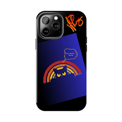 Our Cutest "Goo Night Meow.." Pet Designs (in a Bold Purple/Blue/Black Base Color) Verision from the 'TPPG Collection' Line carries Several sizes of the "iPhone Series" Tough Phone Cases