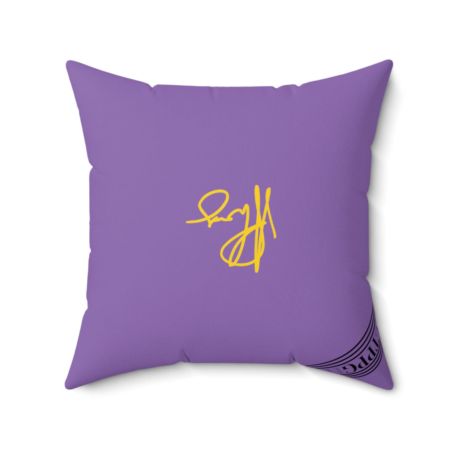 (Children) Spun Polyester ('1 side') Square Pillow (4 sizes-Lt. Purple Bgd) - By: "TPPG KIds Collection"