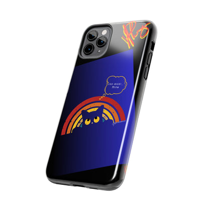 Our Cutest "Goo Night Meow.." Pet Designs (in a Bold Purple/Blue/Black Base Color) Verision from the 'TPPG Collection' Line carries Several sizes of the "iPhone Series" Tough Phone Cases