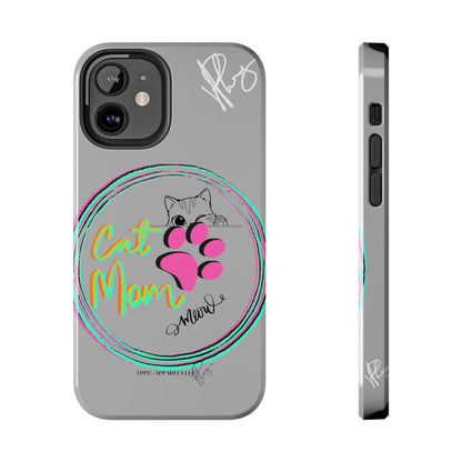 Here is another one of our Cutest "Cat Mom" Pet Designs (in a Light Grey Base Color) Verision from the 'TPPG Collection' Line carries Several sizes of the "iPhone Series" Tough Phone Cases