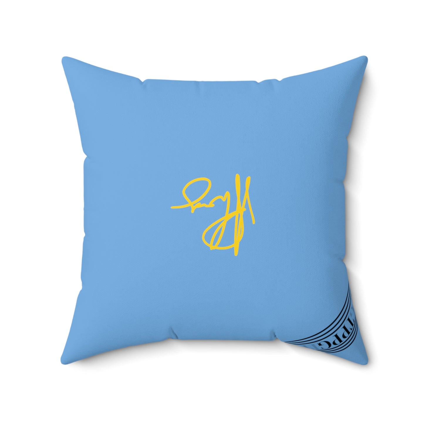 (Children) Spun Polyester ('1-side') Square Pillow (4 sizes-Lt. Blu Bgd) - By: "TPPG KIds Collection"