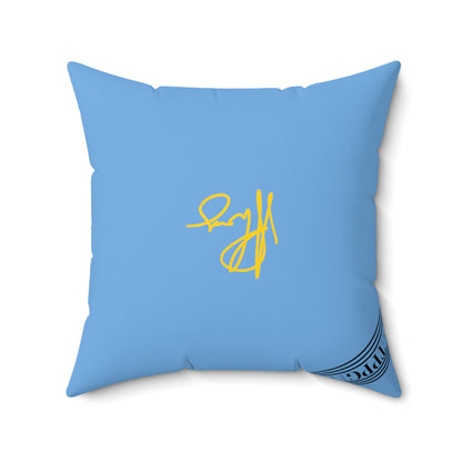 (Children) Spun Polyester ('1-side') Square Pillow (4 sizes-Lt. Blu Bgd) - By: "TPPG KIds Collection"