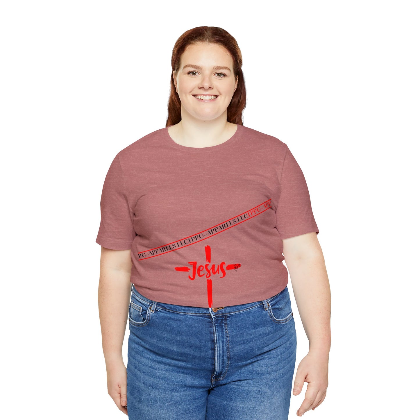 Unisex Jersey Short Sleeve Tee - 'Jesus/Faith' Design Style in Several colors