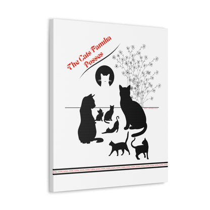 From our "TPPG Brand Pet Collection" - "The Cat Familia Posses.." Canvas Gallery Wraps in White