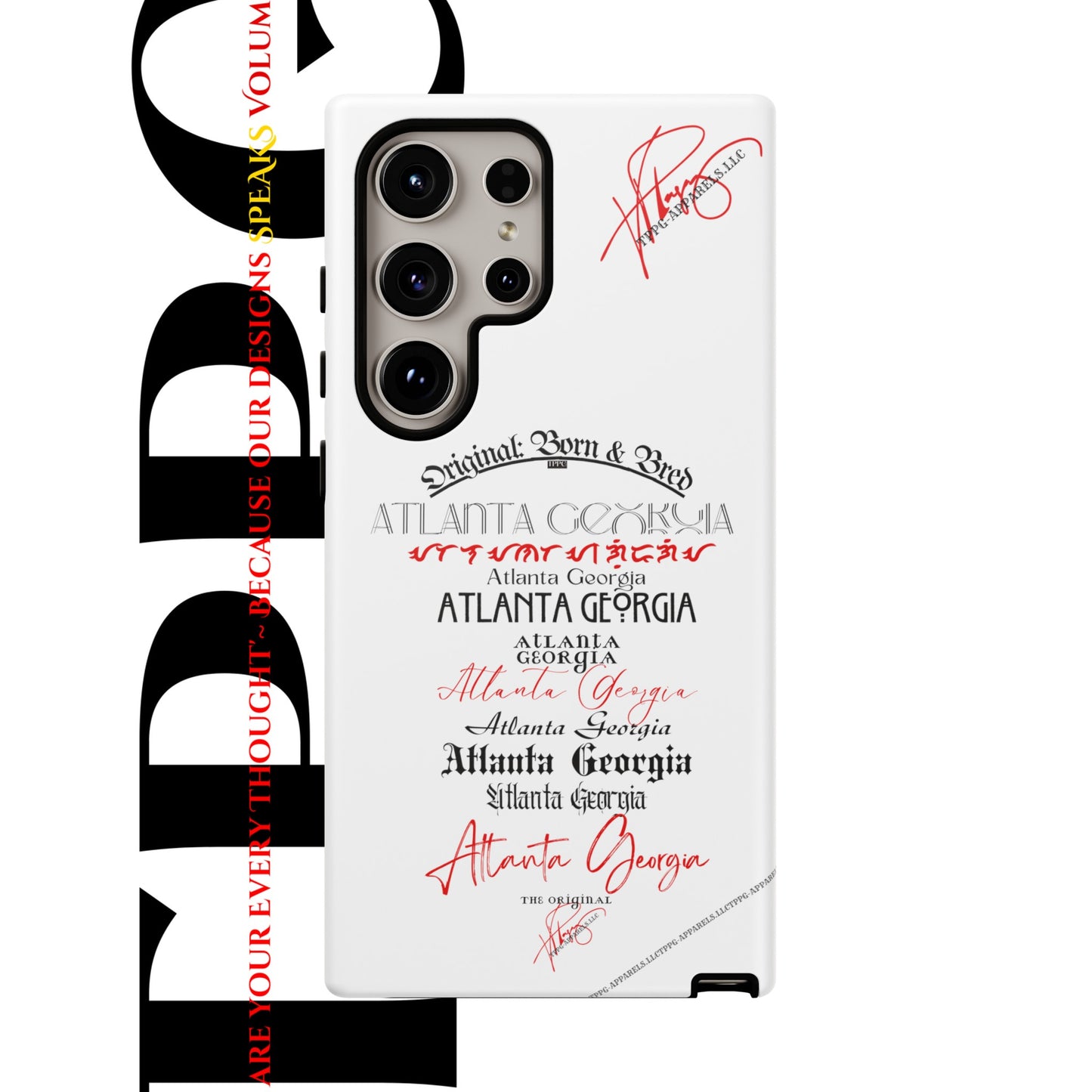 'ATL-Original Born & Bred' Design ~ Apple iPhones * Google Pixel * Samsung Galaxy Cases