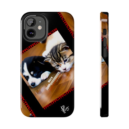 Our Cutest Pet Design ("We're Sorryyyy") Verision from the 'TPPG Collection' Line carries several sizes of the "iPhone Series" Tough Phone Cases