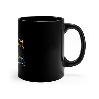 Sleek Floral "TPPG LIFE Brand" design style from the "TPPG-Apparels Brand" - 11oz Black Glossy Style Mug