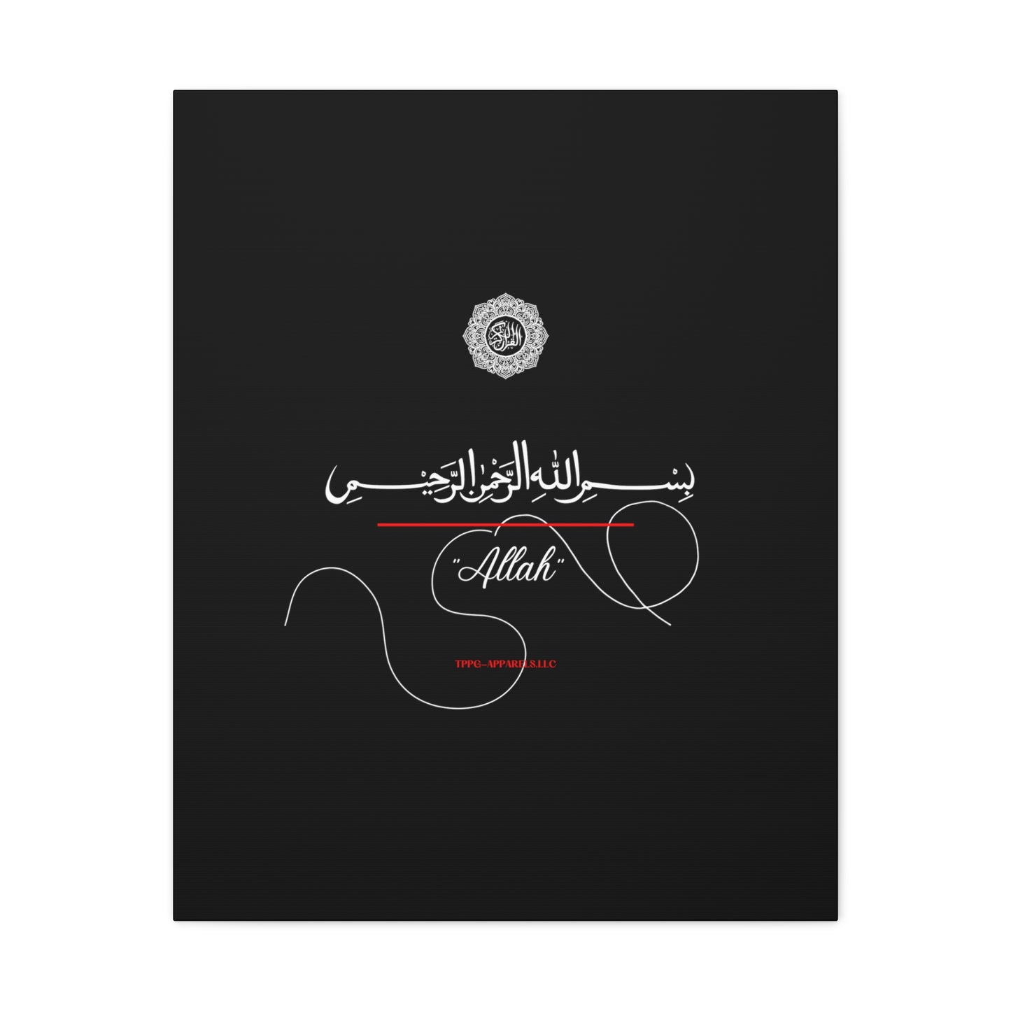 From our "TPPG Brand Arabic Faith Collection" - "Allah.." Canvas Gallery Wraps