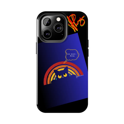 Our Cutest "Goo Night Meow.." Pet Designs (in a Bold Purple/Blue/Black Base Color) Verision from the 'TPPG Collection' Line carries Several sizes of the "iPhone Series" Tough Phone Cases