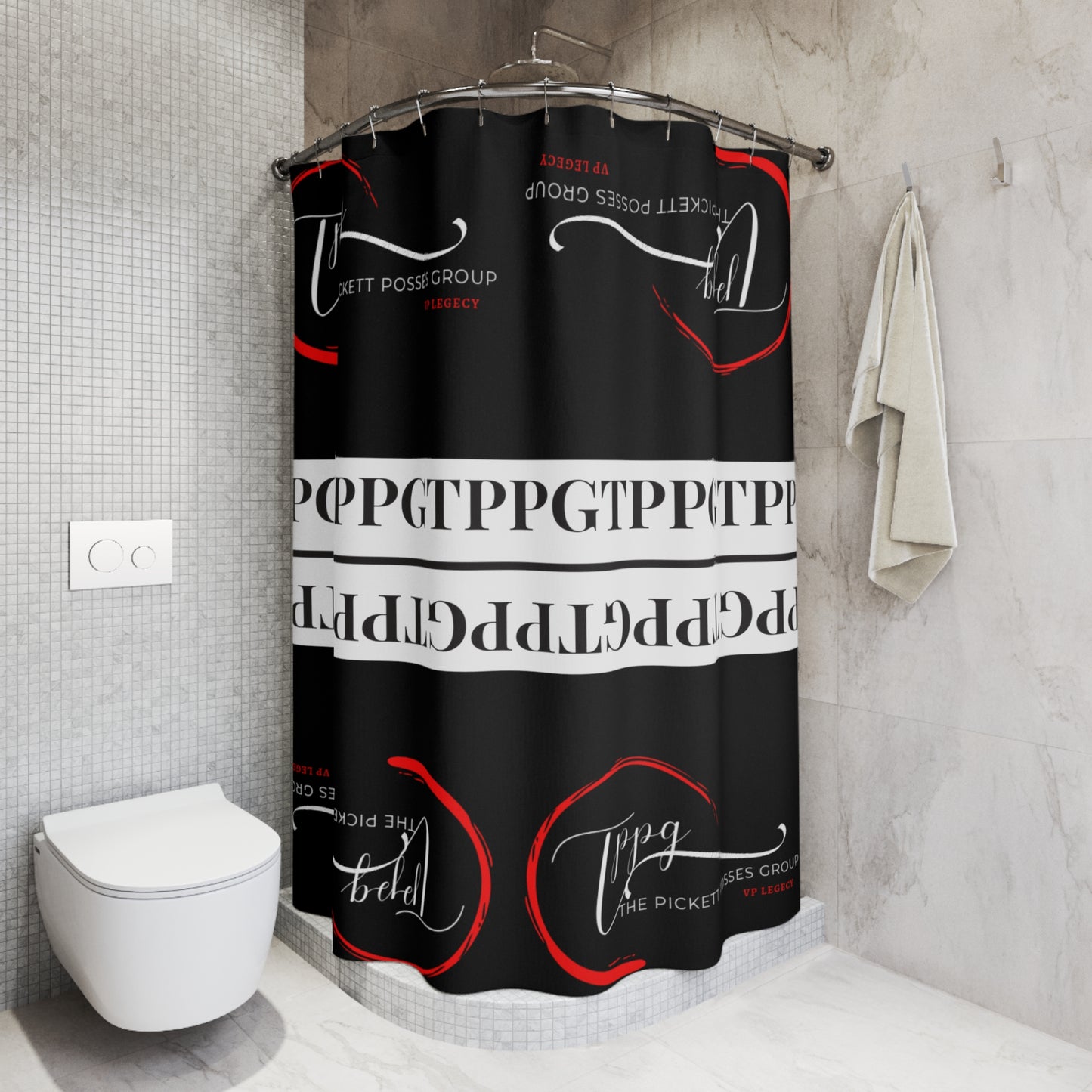 Sleek Polyester Designer Style/ "TPPG-Apparels" Brand Shower Curtain