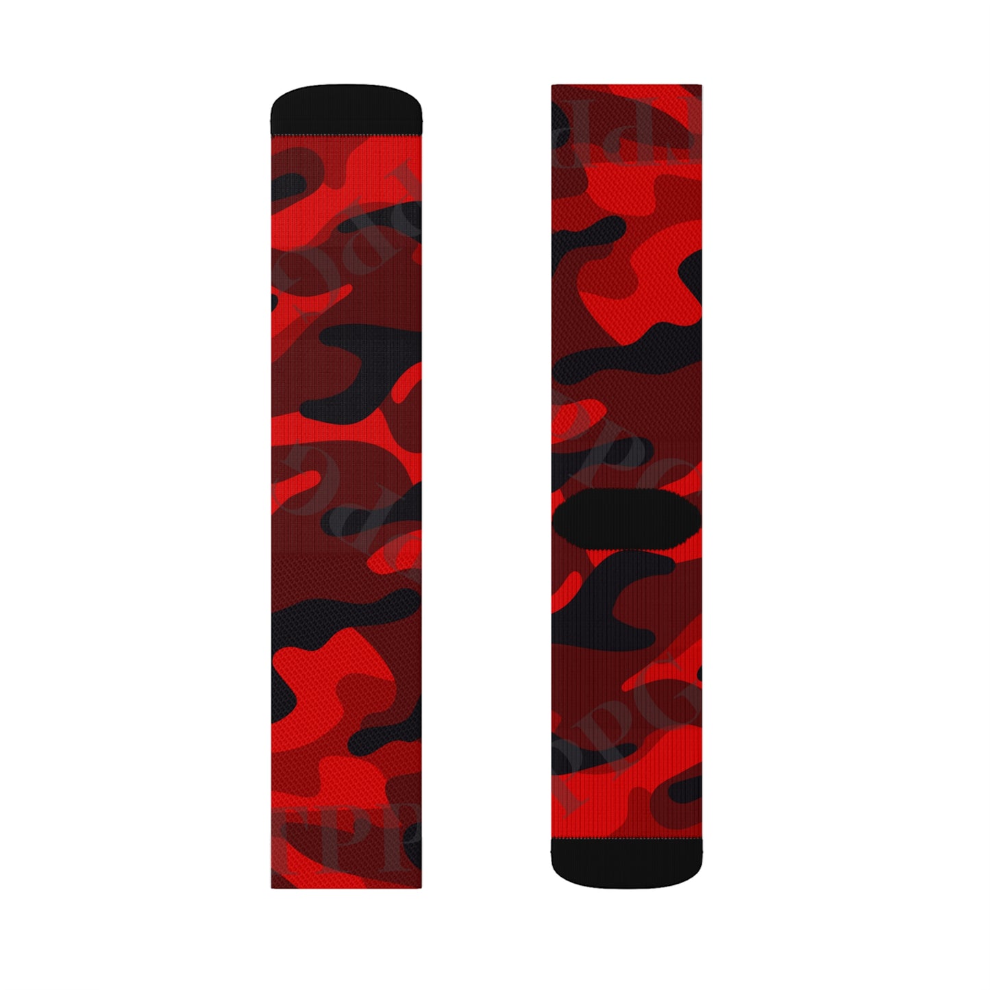 High Quality Cushioned 'TPPG Brand' Red Camo Style Socks