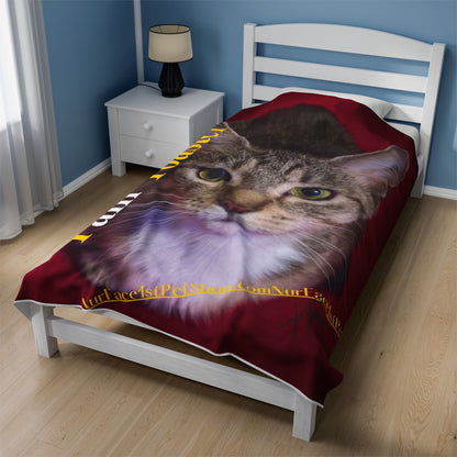 Velveteen "Pet" Plush Throw/ Blanket