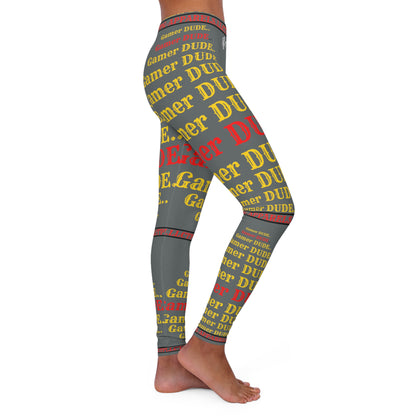 Our Sexy & Stylish Women's Grey "Gamer" Spandex Leggings By: the "TPPG-Apparels" Brands Collection