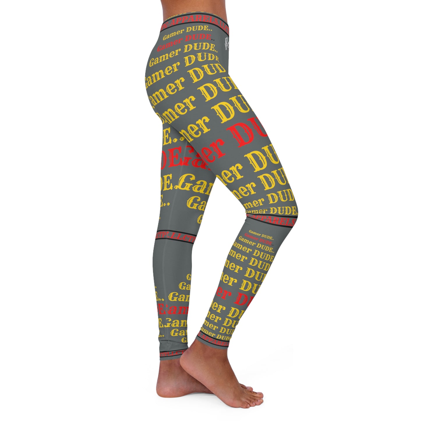 Our Sexy & Stylish Women's Grey "Gamer" Spandex Leggings By: the "TPPG-Apparels" Brands Collection