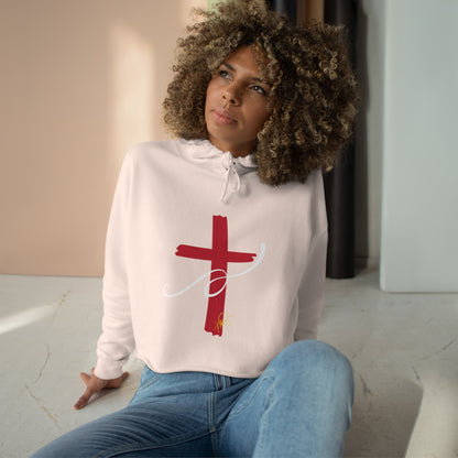 Crop "Cross" Hoodie