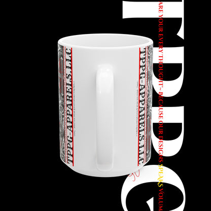 Mystical "TPPG" Cross Ceramic Mug/Cup -11oz & 15oz