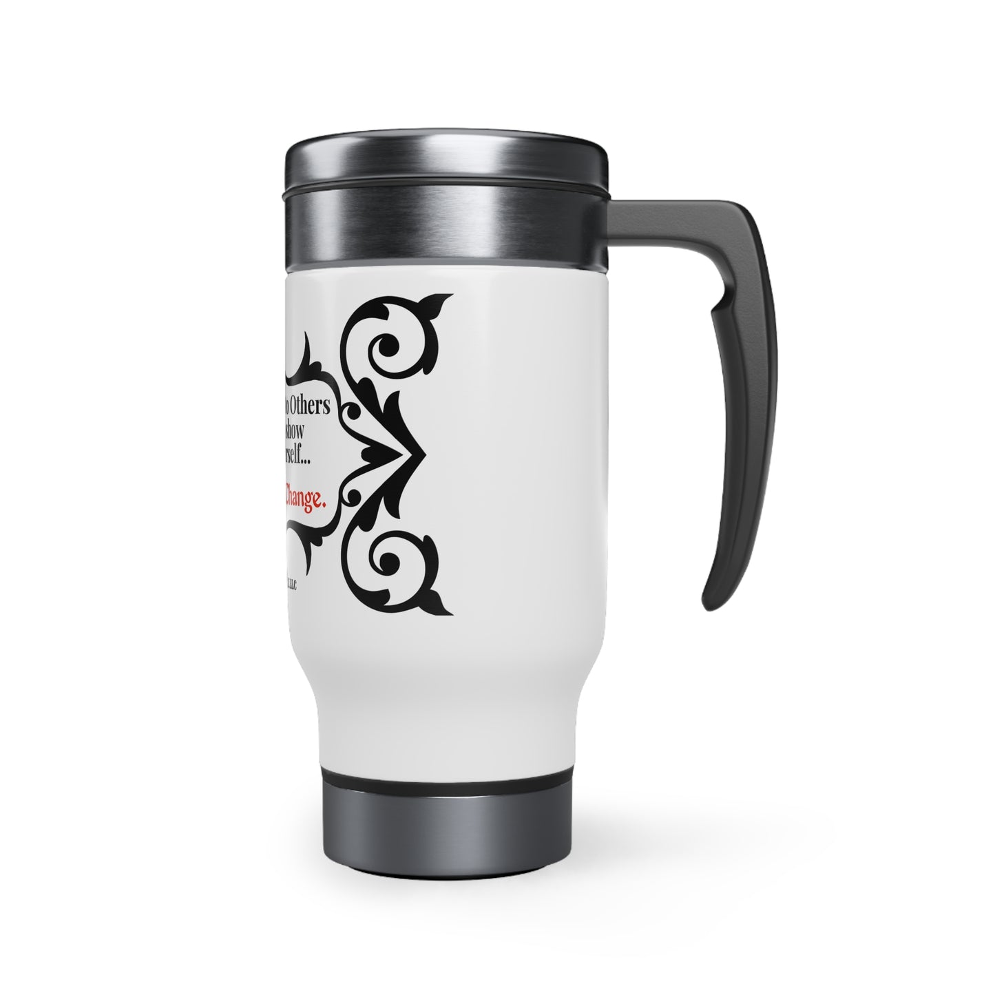 Copy of Uniquely 14oz "Showing Love to Others" Designed Stainless Steel Travel Mug with Handle - from the "TPPG-Apparels" & Merch Collection