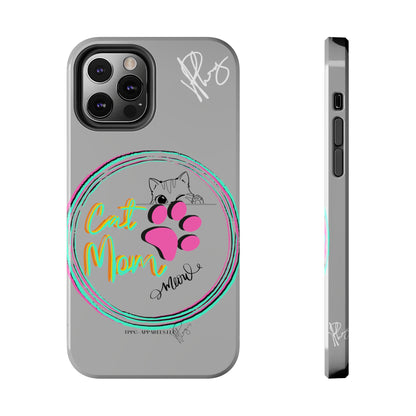 Here is another one of our Cutest "Cat Mom" Pet Designs (in a Light Grey Base Color) Verision from the 'TPPG Collection' Line carries Several sizes of the "iPhone Series" Tough Phone Cases