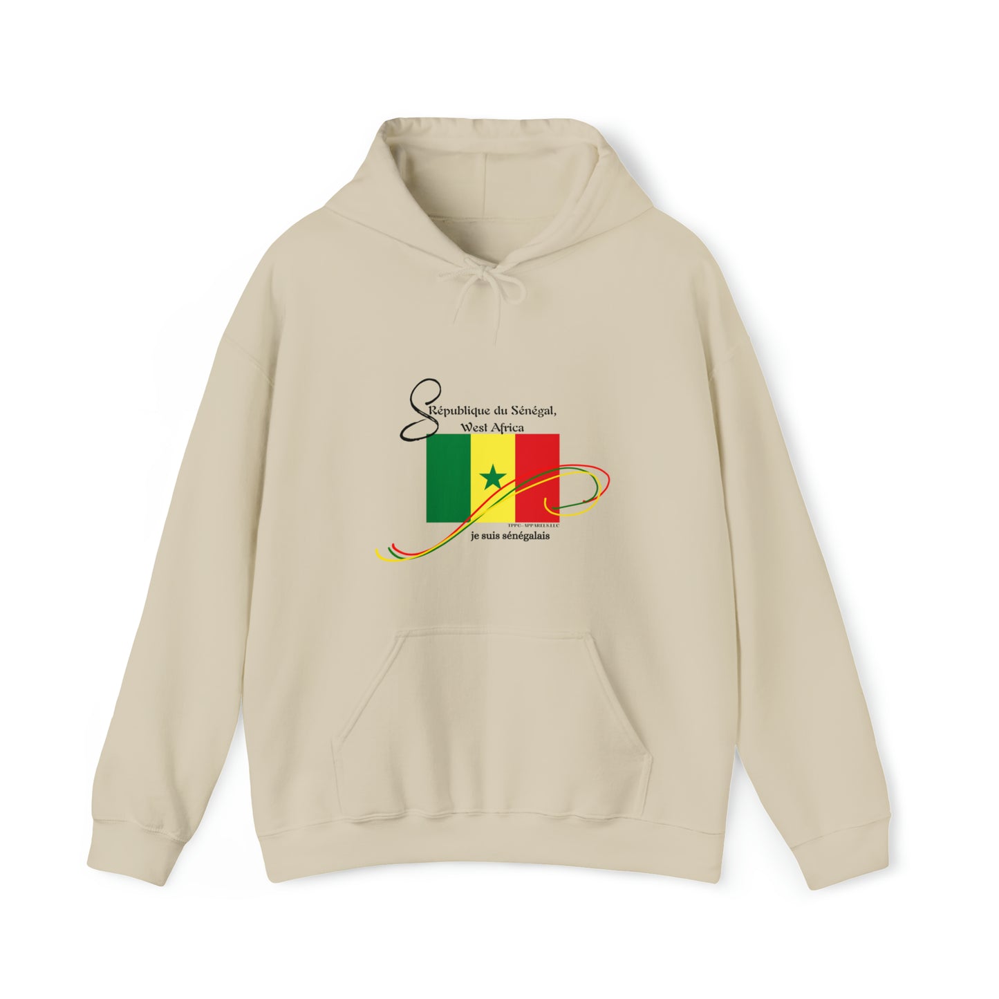 "Senagal" Style Design Print Unisex Heavy Blend™ Hooded Sweatshirt - 6 sizes & colors to choose from