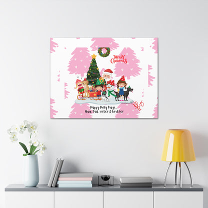 Happy Holidays-"TPPG Brand Christmas Collection" - Canvas Gallery Wraps "- in Bold colors