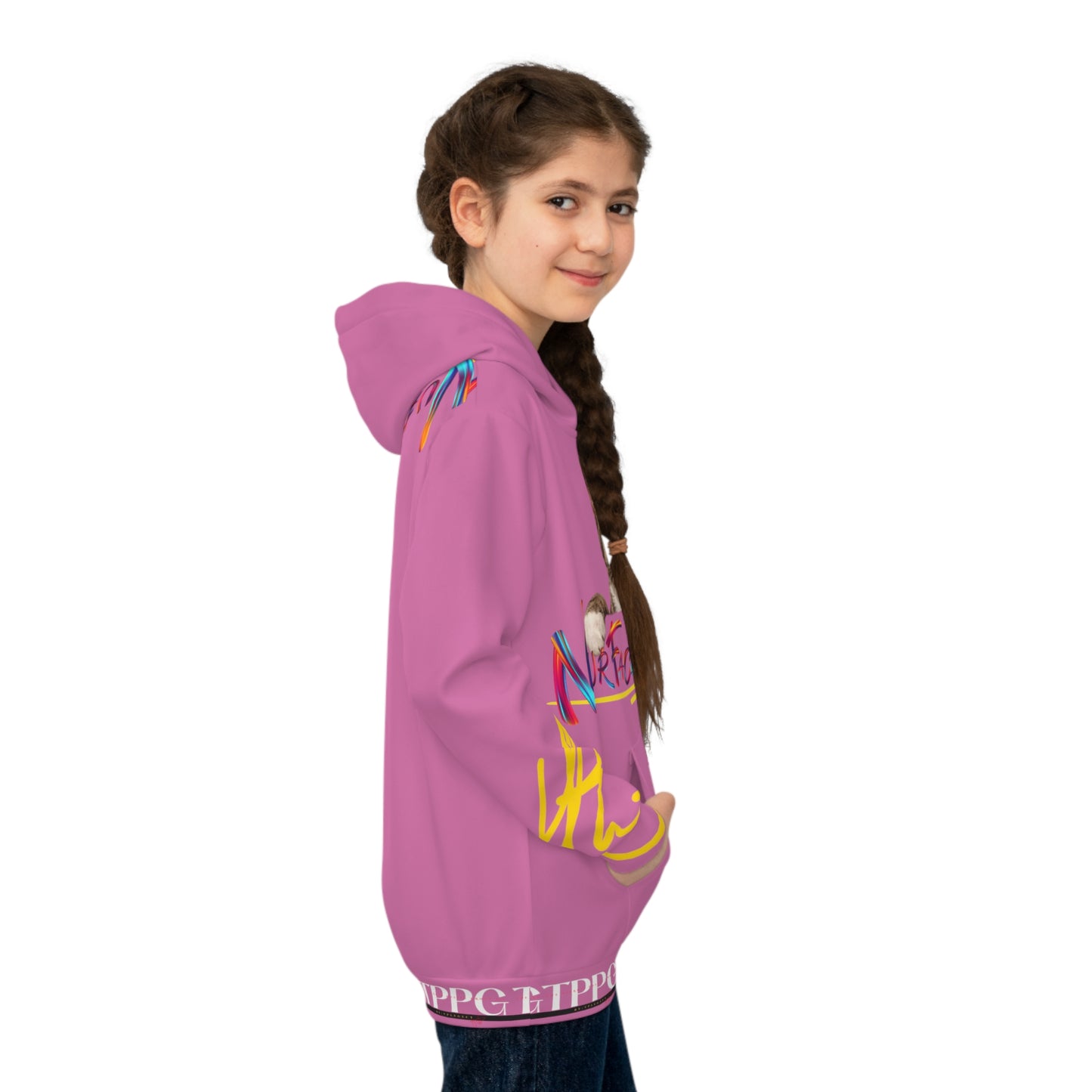 Kids/Children's (Pink) "TPPG Pet" Hoodie/Sweatshirt in 6 sizes