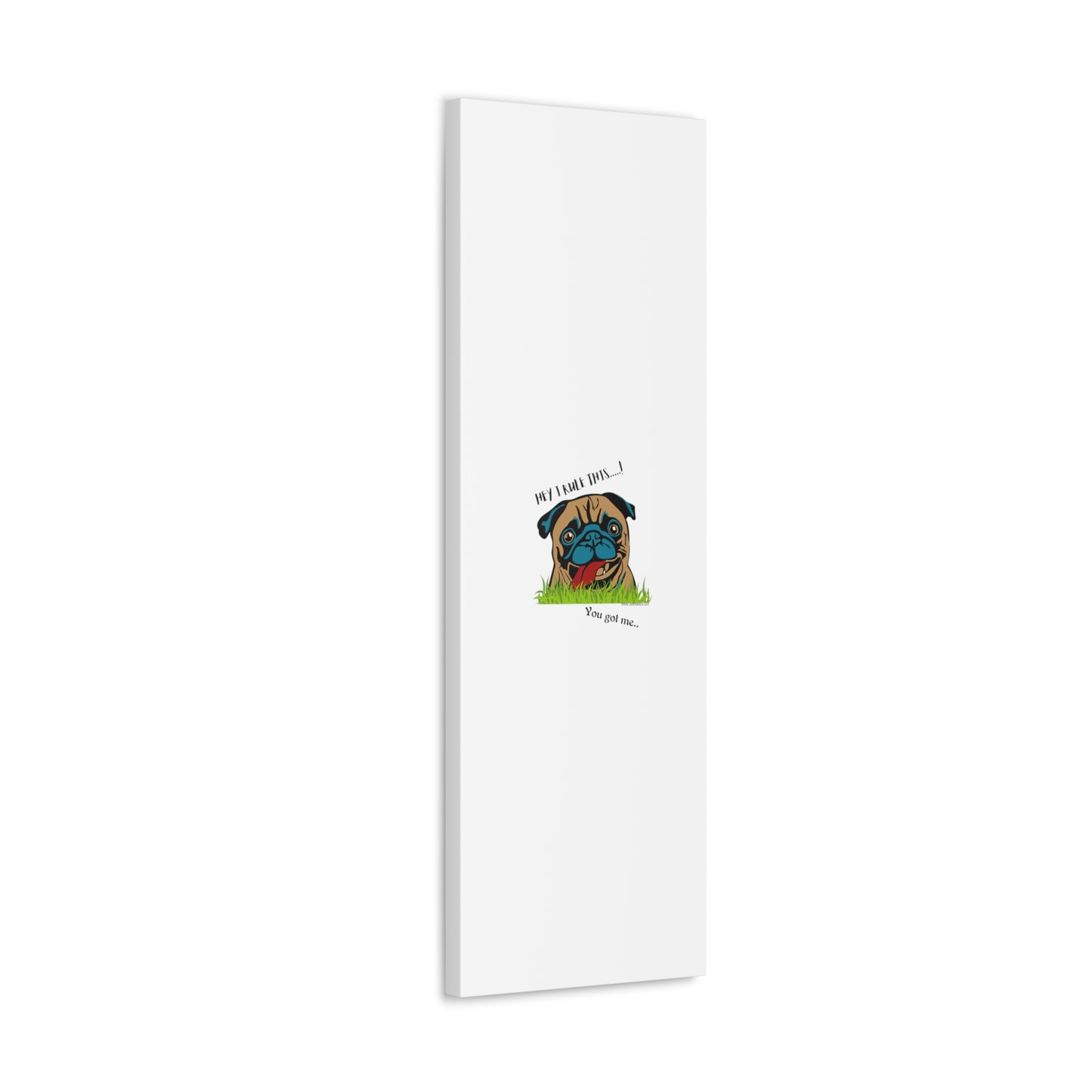 From our "TPPG Brand Pet Collection" ('HEY, I Rule This..")- Canvas Gallery Wraps - on White