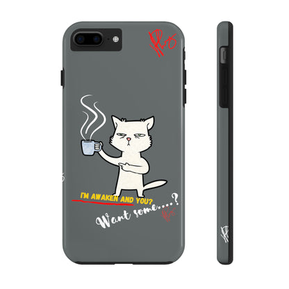 Another Lovely Grey - Cutie "Coffee Cat" Pet Design Verision from the 'TPPG Collection' Line carries Several sizes of the "iPhone Series" Tough Phone Cases