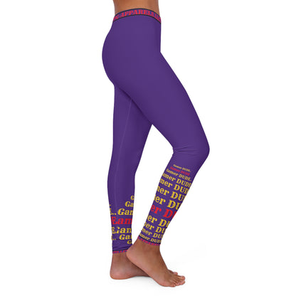 Our Sexy & Stylish (Purple) Women's "Gamer" Spandex Leggings By the "TPPG-Apparels" Stylish Brands in different available sizes