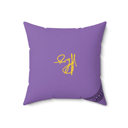 (Children) Spun Polyester ('1 side') Square Pillow (4 sizes-Lt. Purple Bgd) - By: "TPPG KIds Collection"