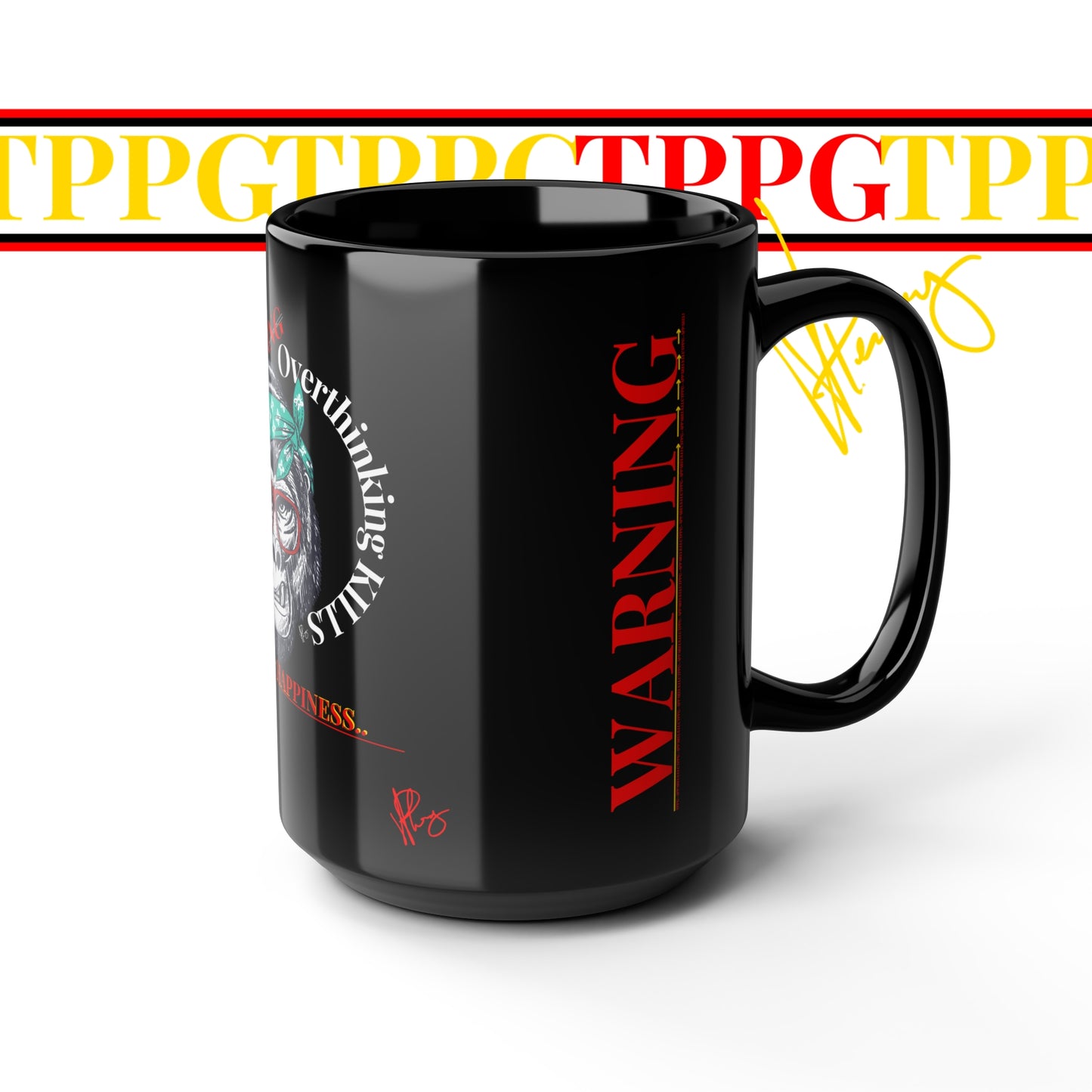 Black (WARNING) Mug (Sizes: 11oz & 15oz)