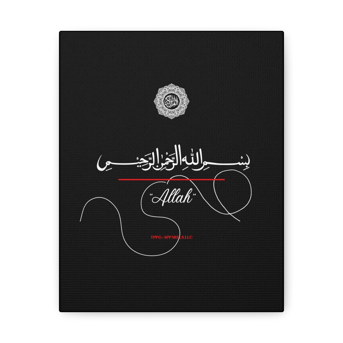 From our "TPPG Brand Arabic Faith Collection" - "Allah.." Canvas Gallery Wraps