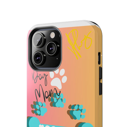 One of our Cutest "Dog Mom" Pet Designs (in a Multi-Colored Base Color) Verision from the 'TPPG Collection' Line carries Several sizes of the "iPhone Series" Tough Phone Cases