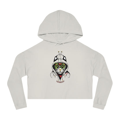 Women’s Cropped Hooded "Fun'iki2024" Sweatshirt