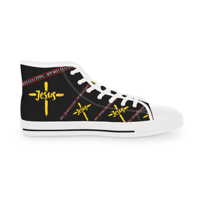 Men Sleek & Unique High Top Sneakers w/Jesus Design