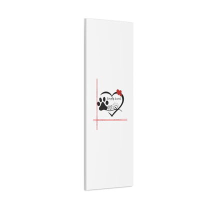 From our "TPPG Brand Pet Collection" - Canvas Gallery Wraps " Simply Loved"- in White