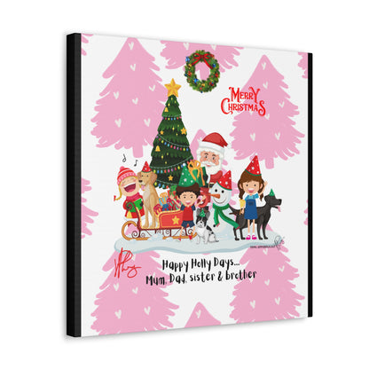 Holidays Time-"TPPG Brand Christmas Collection" - Canvas Gallery Wraps "- in Bold  familiar colors