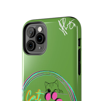 Guys here's another one of our Cutest "Cat Mom" Pet Designs (in a Light Green Base Color) Verision from the 'TPPG Collection' Line carries Several sizes of the "iPhone Series" Tough Phone Cases