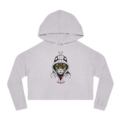 Women’s Cropped Hooded "Fun'iki2024" Sweatshirt