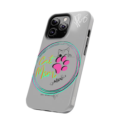 Here is another one of our Cutest "Cat Mom" Pet Designs (in a Light Grey Base Color) Verision from the 'TPPG Collection' Line carries Several sizes of the "iPhone Series" Tough Phone Cases