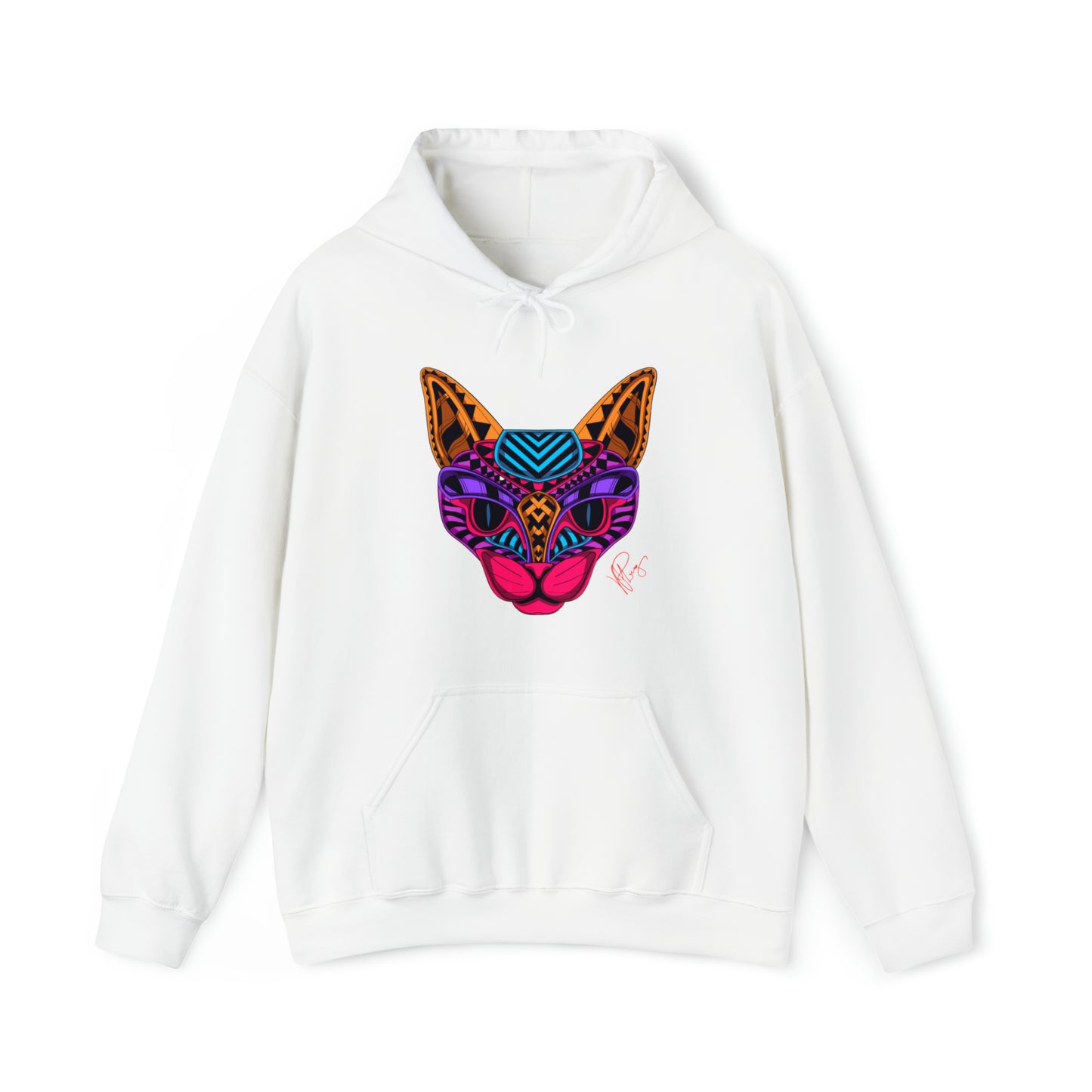 Bold & Colorful "Pet Design" Print Unisex Heavy Blend™ Hooded Sweatshirt - 6 sizes & 16 colors to choose from