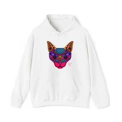 Bold & Colorful "Pet Design" Print Unisex Heavy Blend™ Hooded Sweatshirt - 6 sizes & 16 colors to choose from