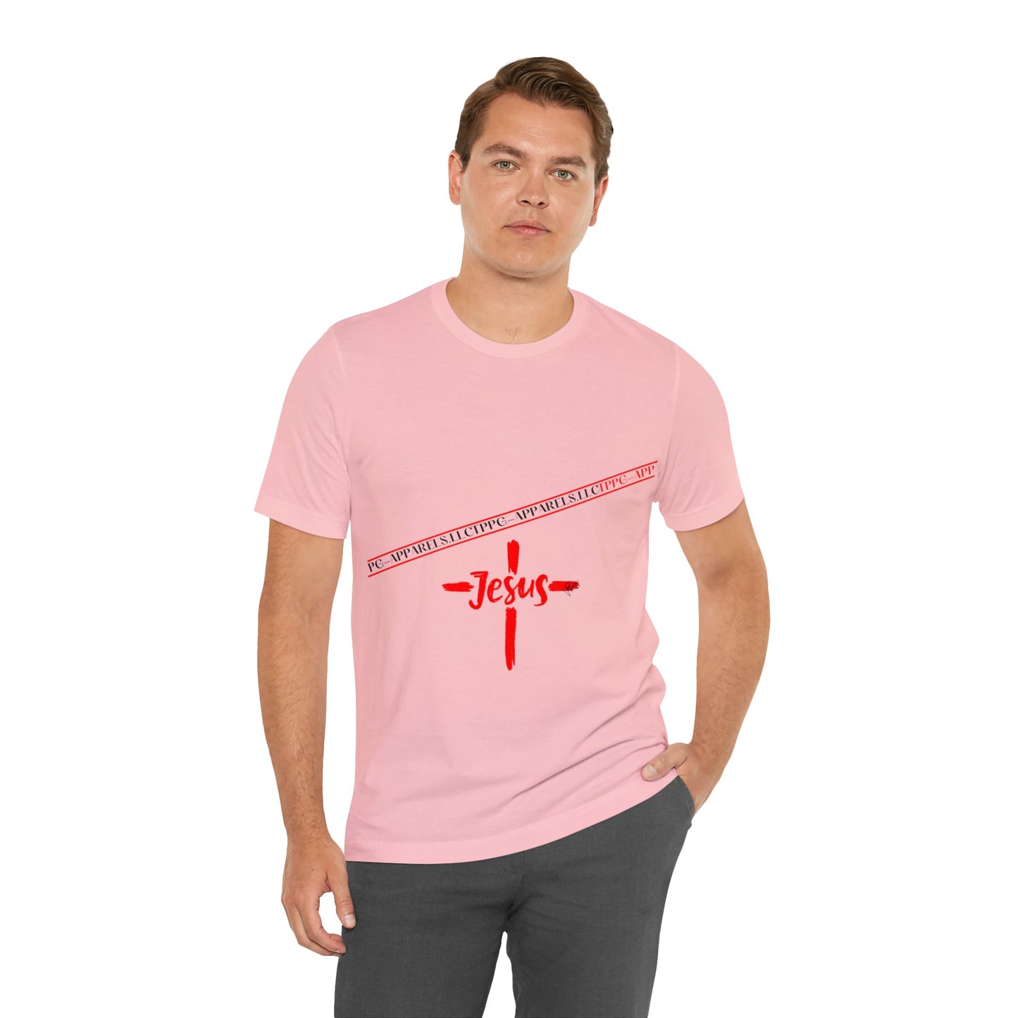 Unisex Jersey Short Sleeve Tee - 'Jesus/Faith' Design Style in Several colors