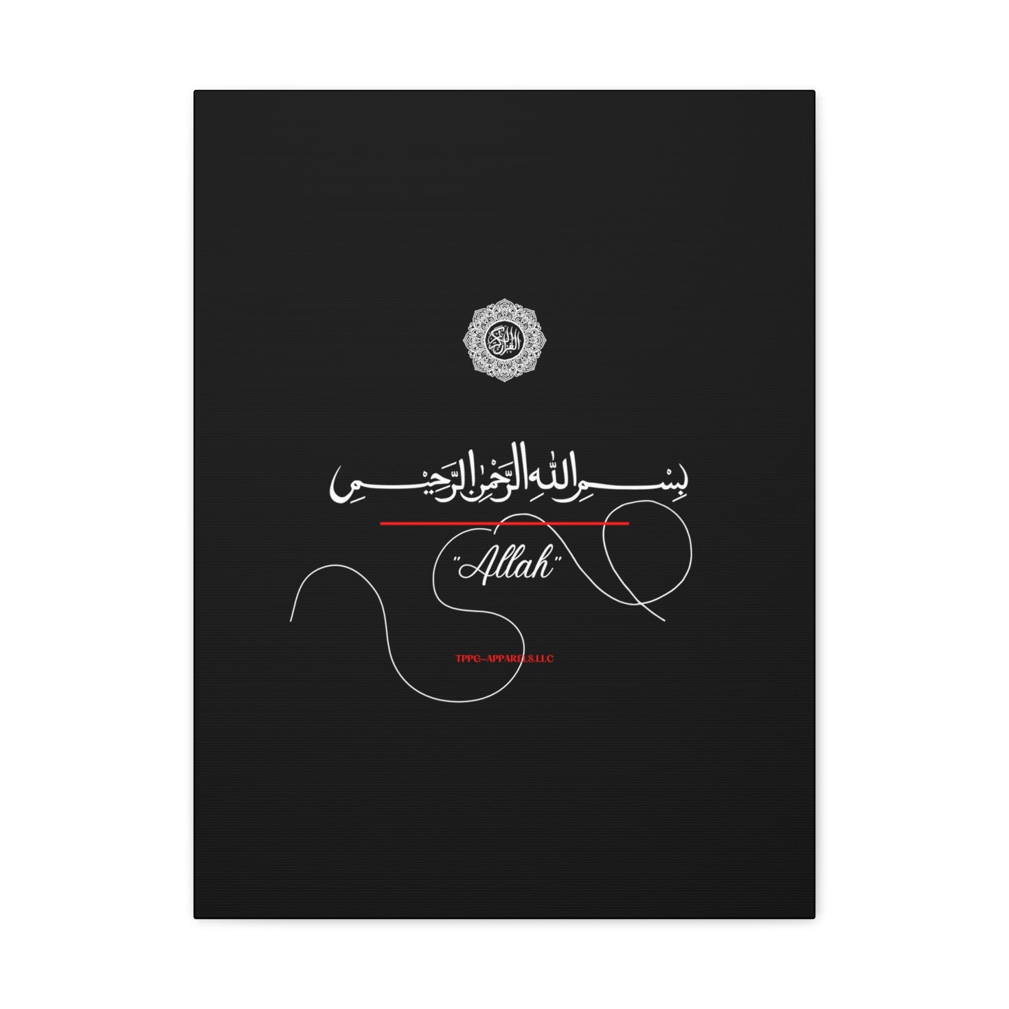 From our "TPPG Brand Arabic Faith Collection" - "Allah.." Canvas Gallery Wraps