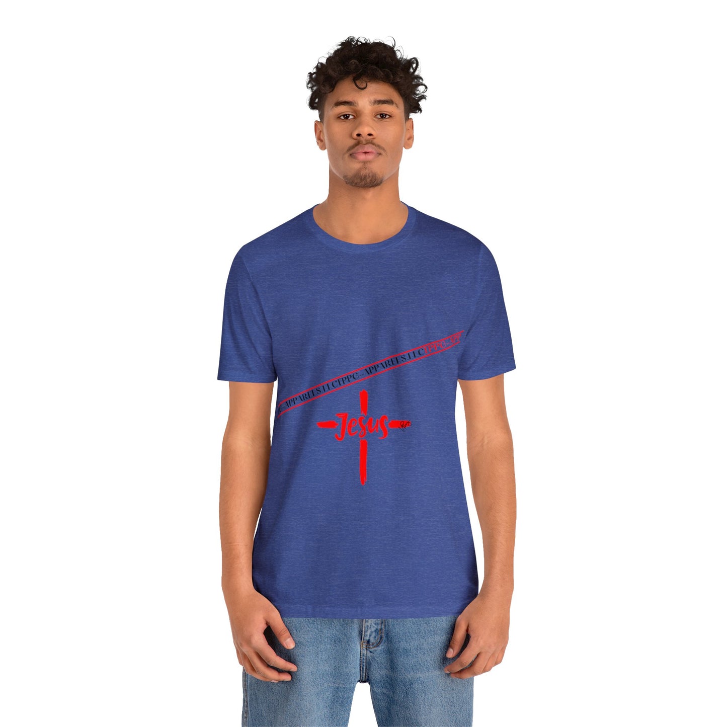 Unisex Jersey Short Sleeve Tee - 'Jesus/Faith' Design Style in Several colors