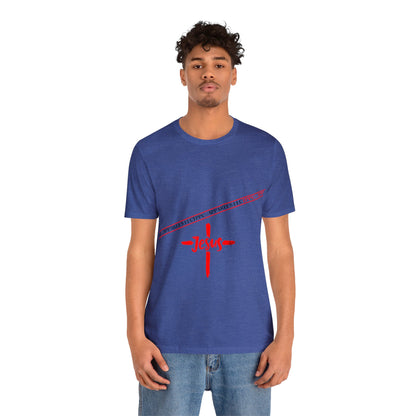 Unisex Jersey Short Sleeve Tee - 'Jesus/Faith' Design Style in Several colors