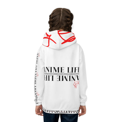 Children's (white) "TPPG Anime & Logo" Hoodie in 6 sizes