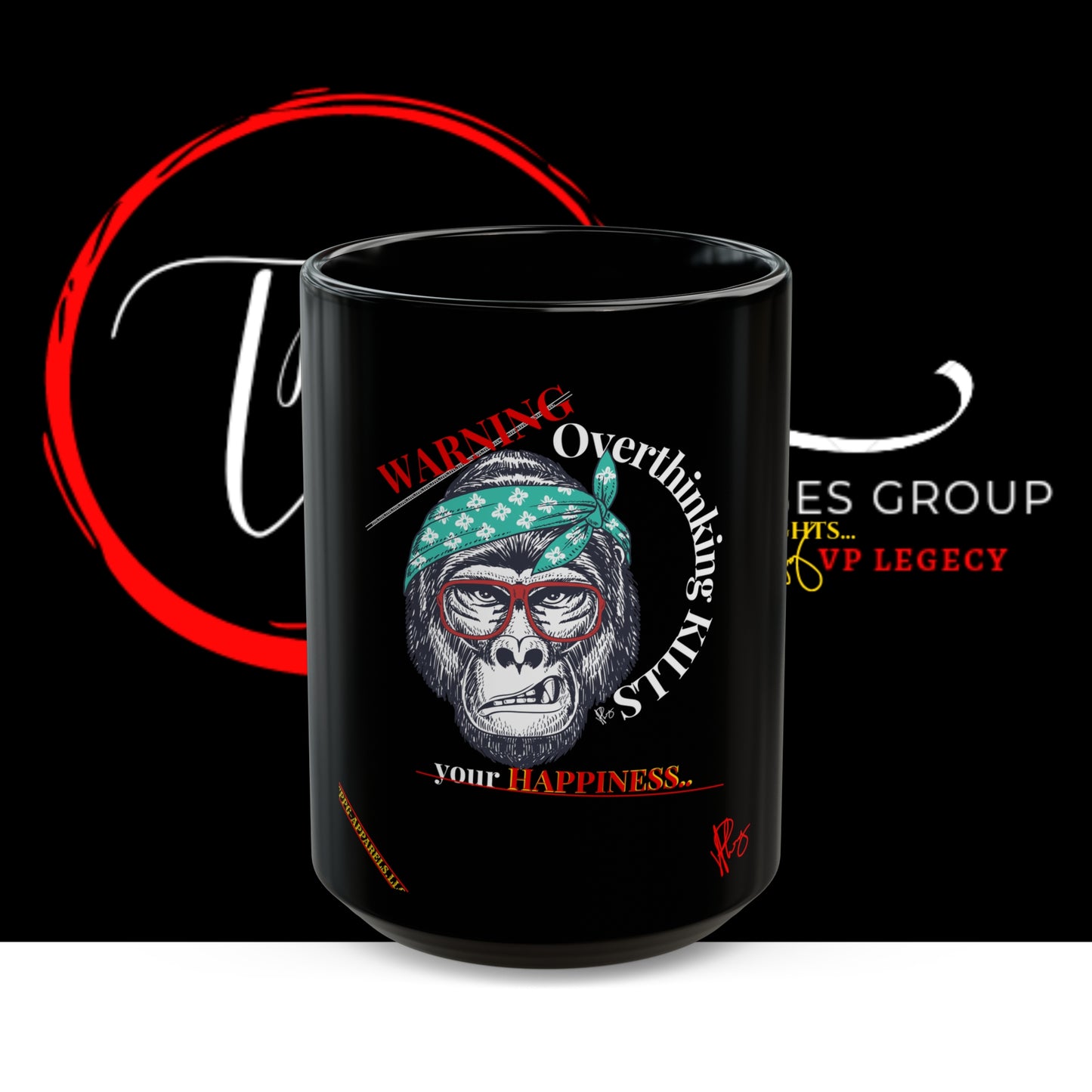 Black (WARNING) Mug (Sizes: 11oz & 15oz)