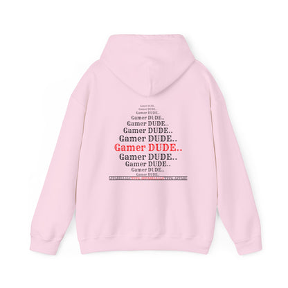 Hey our multi-colors "Gamer" Style (Back & Front Facing) Design Print Unisex Heavy Blend™ Hooded Sweatshirt - 6 sizes & 10 colors to choose from